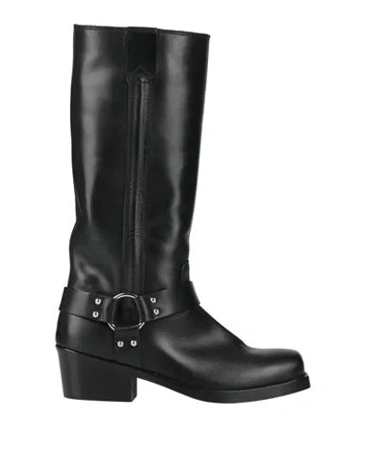 Shop Ame Âme Woman Boot Black Size 7 Calfskin
