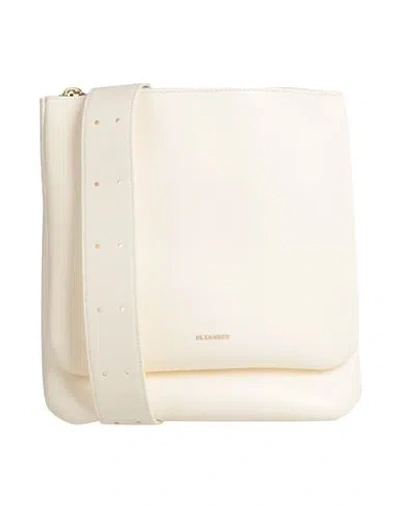 Shop Jil Sander Woman Cross-body Bag Cream Size - Lambskin In White