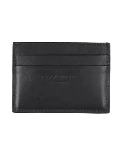 Shop Dsquared2 Man Document Holder Black Size - Soft Leather