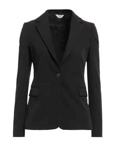 Shop Liu •jo Woman Blazer Black Size 2 Polyester, Elastane
