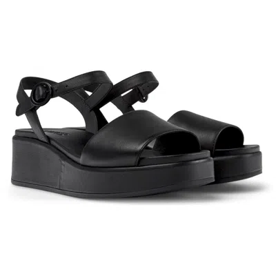 Camper Misia Ankle Strap Sandals In Black