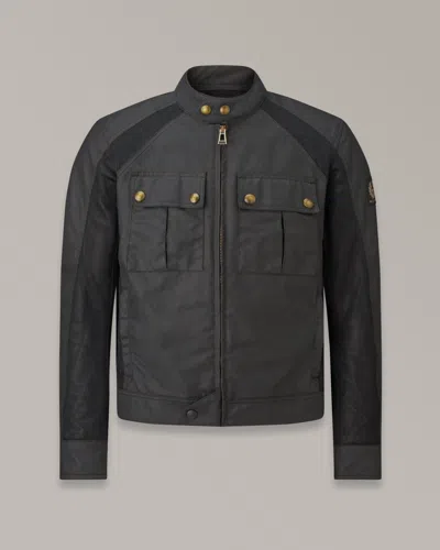 Shop Belstaff Temple Jacke Aus Gewachster Baumwolle Für Herren Waxed Cotton In Black