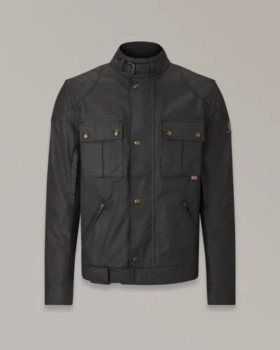 Shop Belstaff Brooklands Motorradjacke Für Herren Waxed Cotton In Black