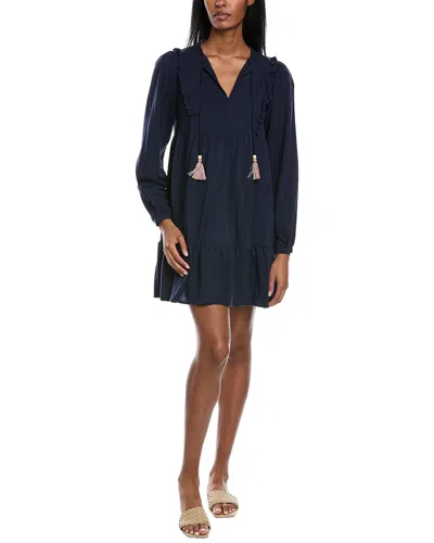 Shop Lisa Todd Tiered T-shirt Dress In Blue