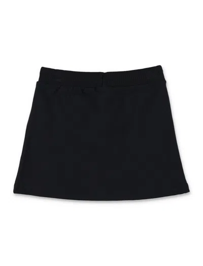 Shop Moschino Logo Skirt In Black