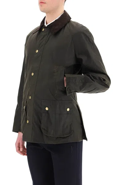 Shop Barbour Ashby Waxed Jacket  In Green