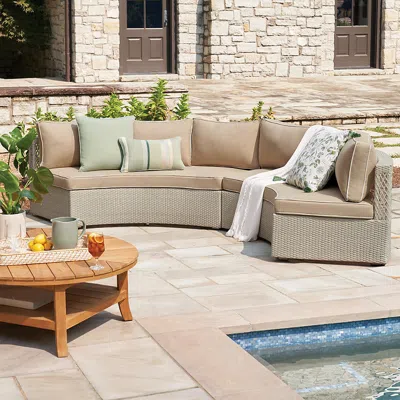 Frontgate Pasadena Ii 2-pc. Modular Sofa Set In Dove Finish