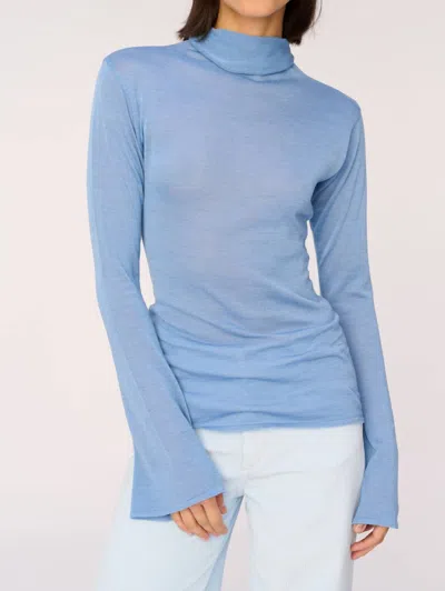Shop Dl1961 - Women's Turtleneck Sweater In Powder Blue