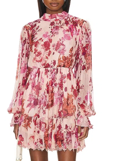Shop Hemant & Nandita Dali Dress In Pink
