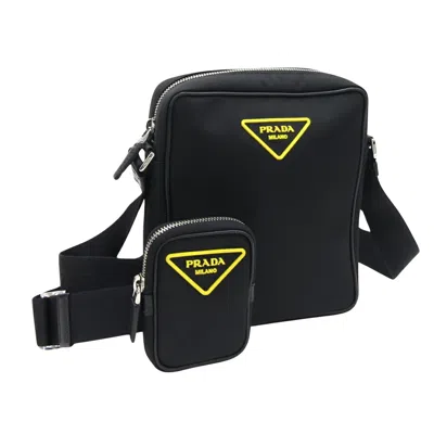 Shop Prada Re-nylon Synthetic Shoulder Bag () In Black