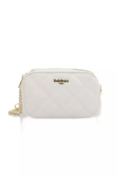 Shop Baldinini Trend Elegant Double Compartment Shoulder Women's Bag In White
