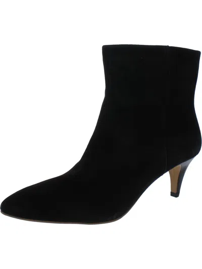 Shop Dolce Vita Womens Pointed Toe Kitten Heel Ankle Boots In Black