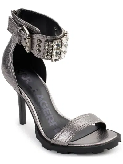 Shop Karl Lagerfeld Malinda Womens Leather Dressy Heels In Multi