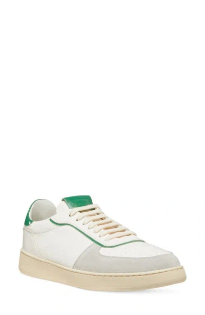 Shop Stuart Weitzman Sw Courtside Sneaker In Light Grey/ White/ Green