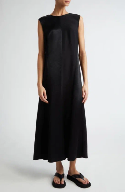 Shop Partow Carla Sleeveless Midi Dress In Black
