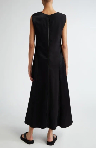 Shop Partow Carla Sleeveless Midi Dress In Black