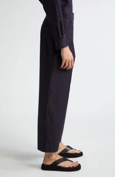 Shop Partow Crosby Cotton Jacquard Crop Pants In Black