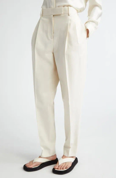 Shop Partow Bacall Cotton Stretch Twill Pants In Ecru