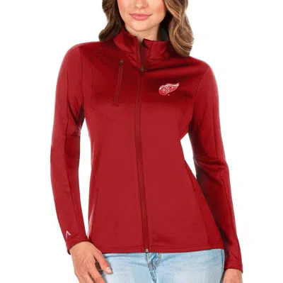 Shop Antigua Red Detroit Red Wings Generation Full-zip Pullover Jacket