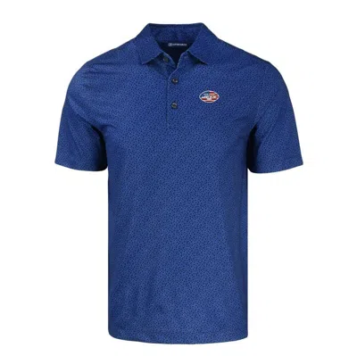 Shop Cutter & Buck Navy New York Jets  Americana Pike Eco Pebble Print Stretch Recycled Polo