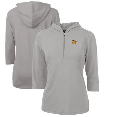 Shop Cutter & Buck Gray Baylor Bears Vault Virtue Eco Pique Recycled Half-zip Pullover Hoodie