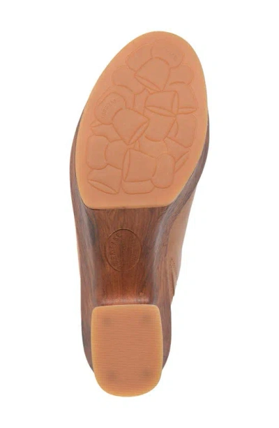 Shop Kork-ease Cassia Block Heel Platform Sandal In Brown Leather