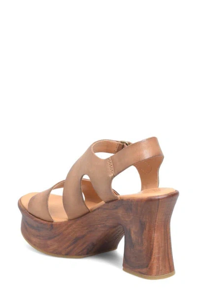 Shop Kork-ease ® Cantal Slingback Platform Sandal In Brown Leather