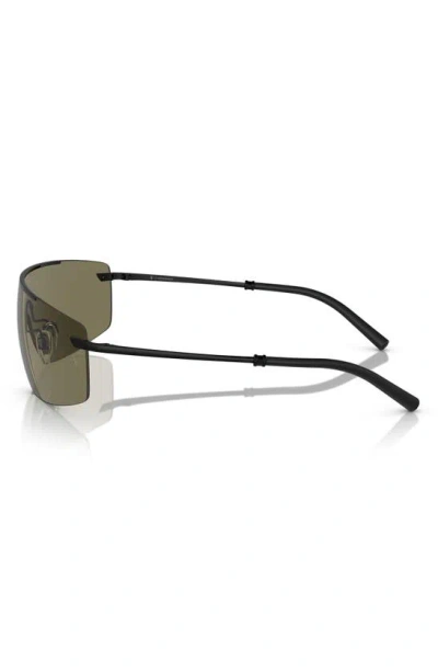 Shop Oliver Peoples Roger Federer 138mm Rimless Shield Sunglasses In Matte Black