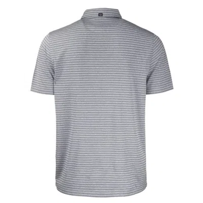 Shop Cutter & Buck Heather Black San Francisco 49ers  Forge Eco Heathered Stripe Stretch Recycled Polo