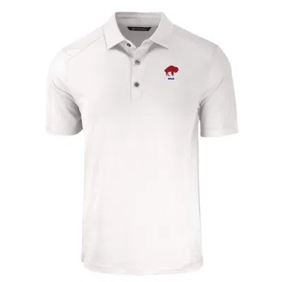 Shop Cutter & Buck White Buffalo Bills Throwback Forge Eco Stretch Recycled Polo