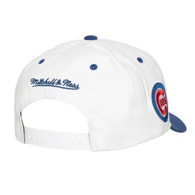 Shop Mitchell & Ness White Chicago Cubs Cooperstown Collection Tail Sweep Pro Snapback Hat