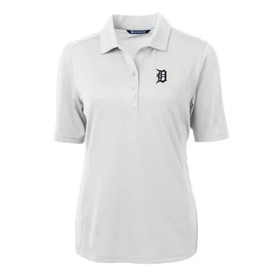 Shop Cutter & Buck White Detroit Tigers Drytec Virtue Eco Pique Recycled Polo
