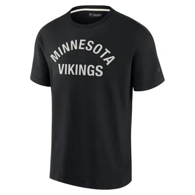 Shop Fanatics Signature Unisex  Black Minnesota Vikings Elements Super Soft Short Sleeve T-shirt
