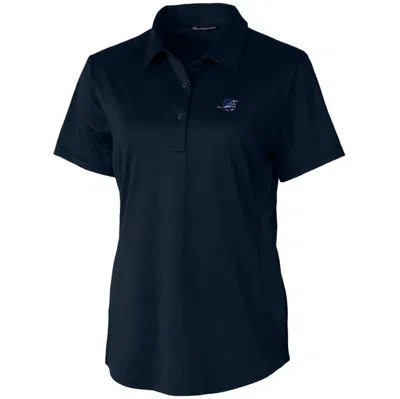 Shop Cutter & Buck Navy Miami Dolphins Americana Prospect Textured Stretch Polo