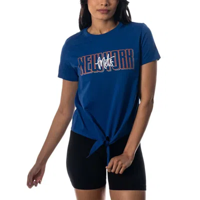 Shop The Wild Collective Royal New York Mets Twist Front T-shirt
