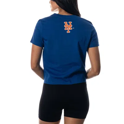 Shop The Wild Collective Royal New York Mets Twist Front T-shirt