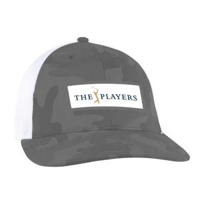 Shop Ahead The Players   Gray  Camo Flex Hat