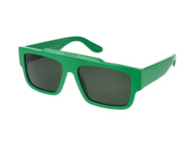 Shop Gucci Sunglasses In Green Green Green Green