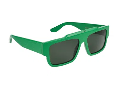 Shop Gucci Sunglasses In Green Green Green Green