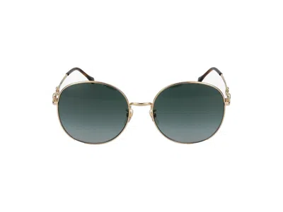 Shop Gucci Sunglasses In Gold Gold Grey