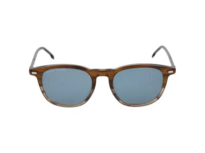 Shop Hugo Boss Sunglasses In Brown Horn