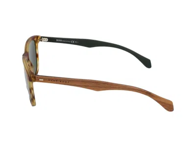 Shop Hugo Boss Sunglasses In Honey Brown Green