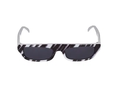 Shop Moschino Sunglasses In Pattern Black