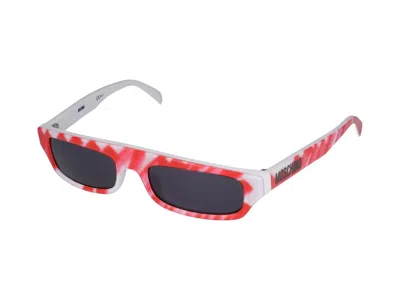 Shop Moschino Sunglasses In Red Pattern