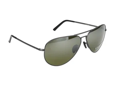 Shop Porsche Design Sunglasses In Dark Grey