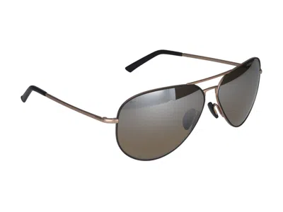 Shop Porsche Design Sunglasses In Copper, Black