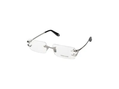 Shop Roberto Cavalli Eyeglasses In Palladium Polished Total