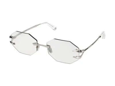 Shop Roberto Cavalli Sunglasses In Palladium Polished Total