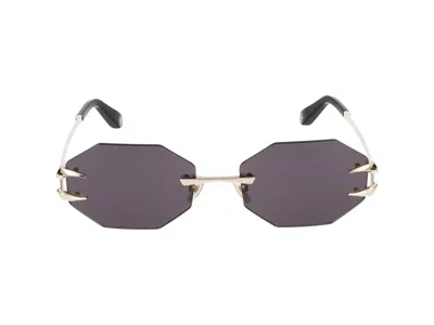 Shop Roberto Cavalli Sunglasses In Rose' Gold Polished Total