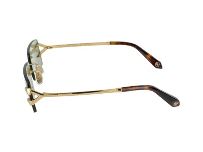 Shop Roberto Cavalli Sunglasses In Polished Yellow Gold